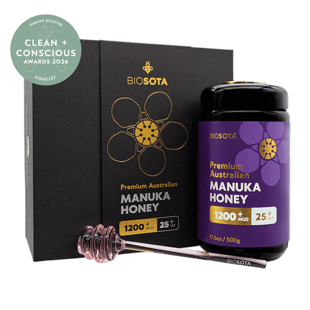 Biosota Organics Manuka Honey MGO 1200+ 500g luxury gift box