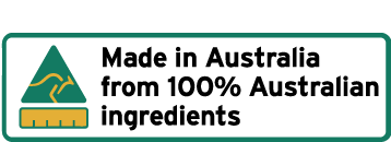 made in australia from 100% australian ingredients