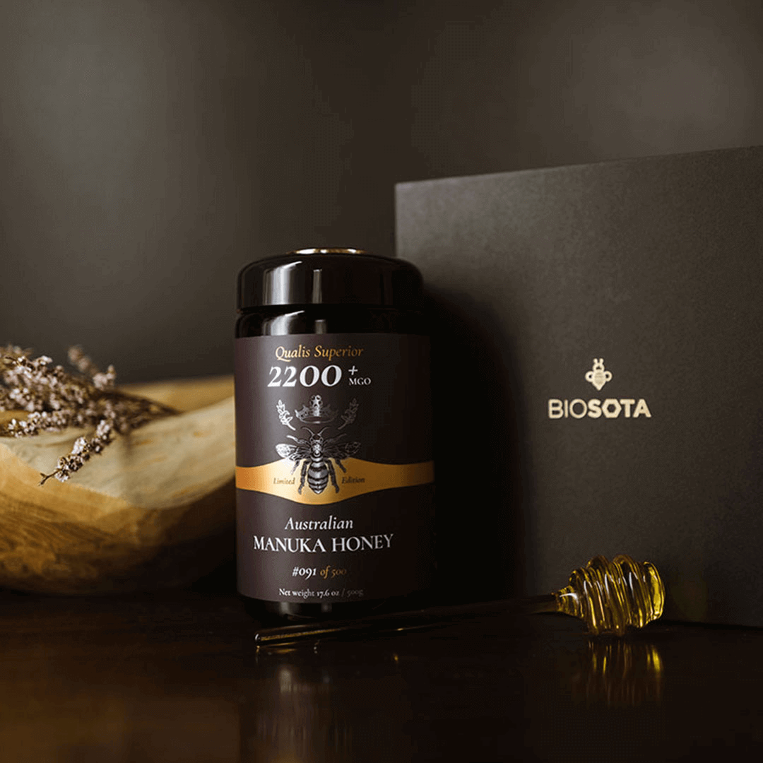 Biosota Organics World's Strongest Manuka Honey MGO 2200+
