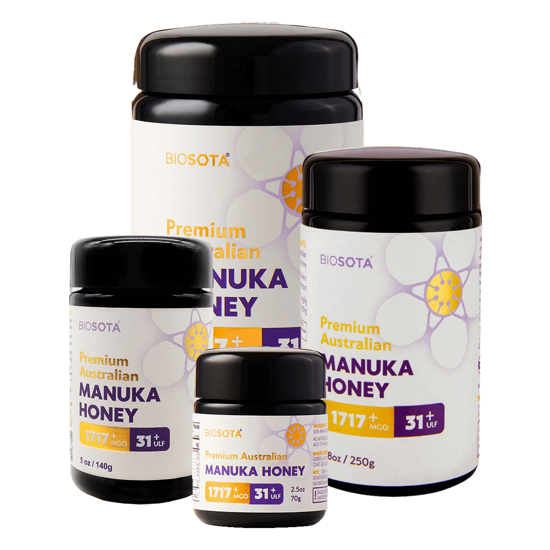 honey and manuka mgo 1717+ glass