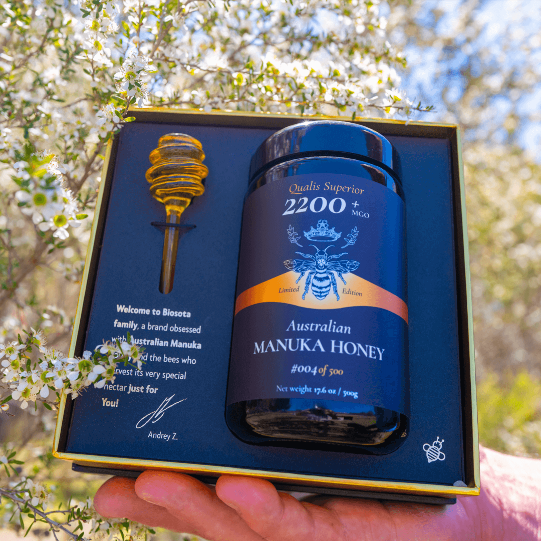 LUXURY MANUKA HONEY GIFT SET - MGO 2200+ Ltd Edition (17.6oz