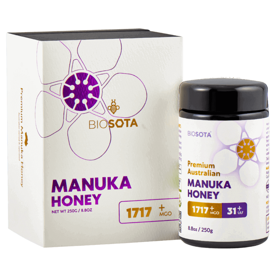 Manuka Honey MGO 1717 8.75oz Gift Box Glass