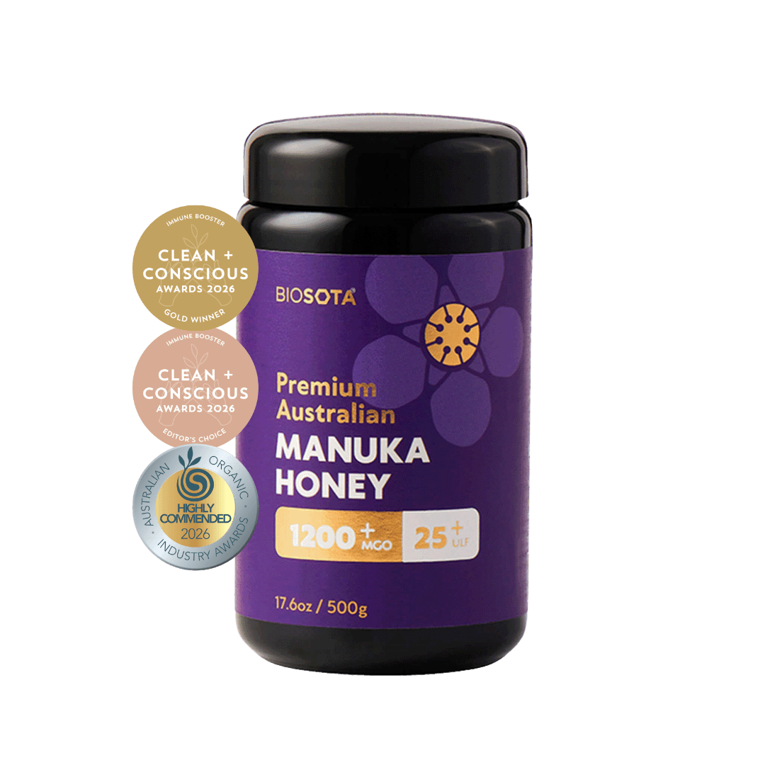 Biosota Medicinal Manuka honey MGO1200+ 250g glass jar