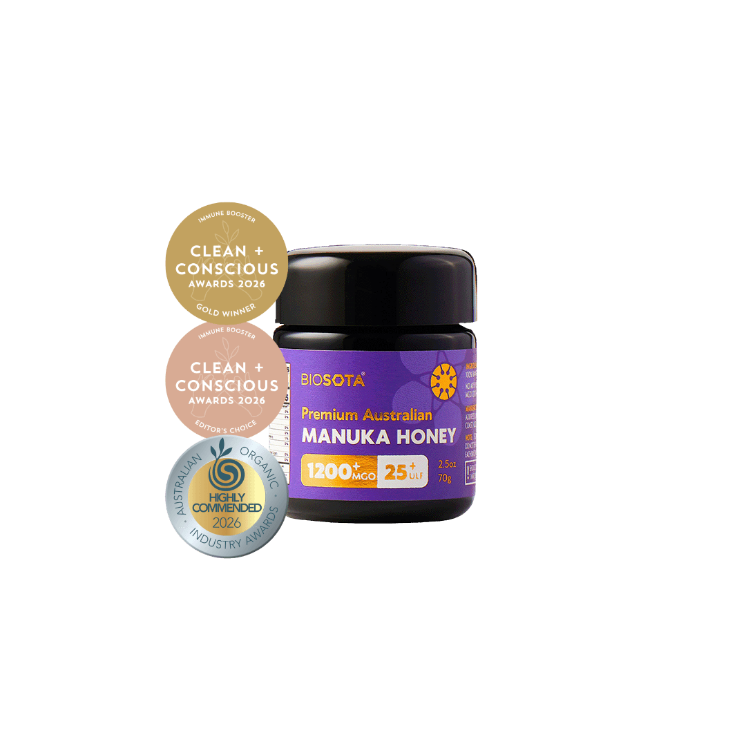 Biosota Medicinal Manuka honey MGO1200+ 70g glass jar