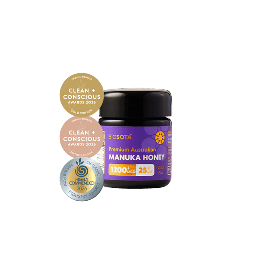 Biosota Medicinal Manuka honey MGO1200+ 70g glass jar