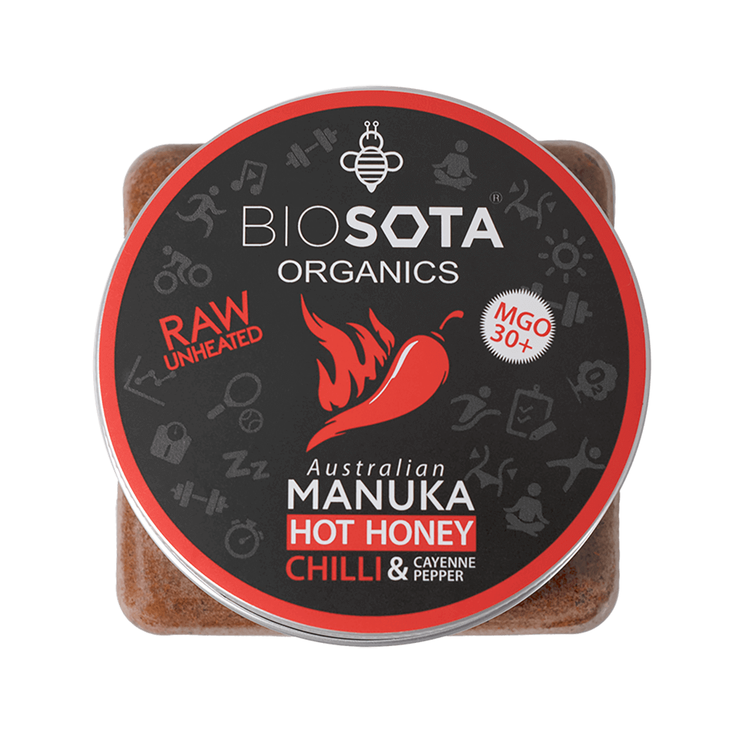 Biosota Organics Manuka hot honey chilli & cayenne pepper