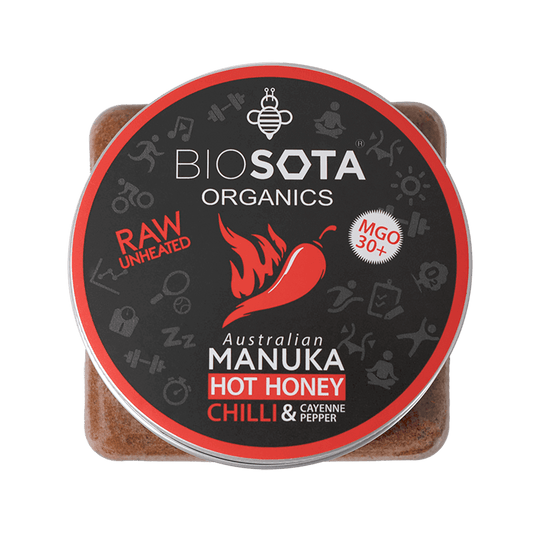 Biosota Organics Manuka hot honey chilli & cayenne pepper