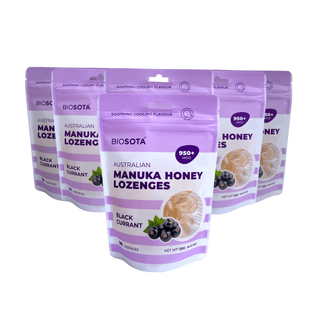 Manuka honey blackcurrant drops value packs
