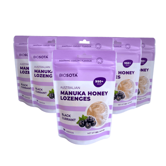 Manuka honey blackcurrant drops value packs