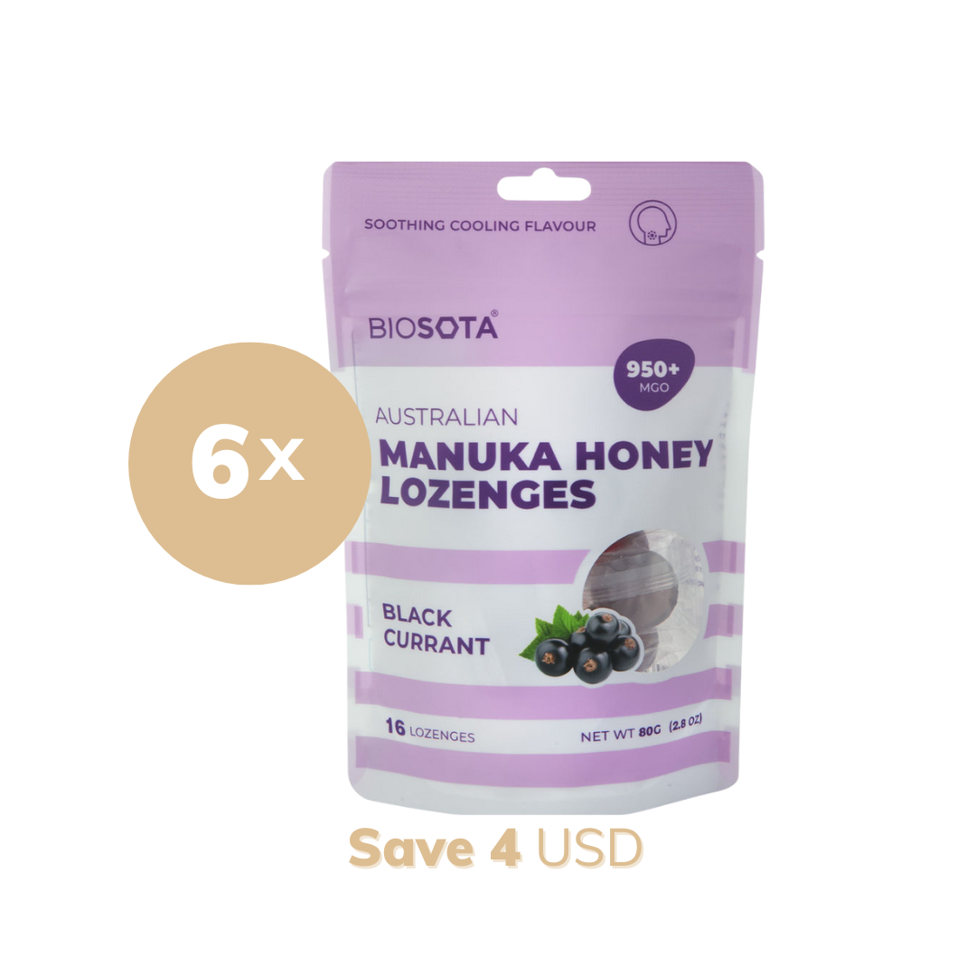 Manuka honey blackcurrant drops value pack of 6