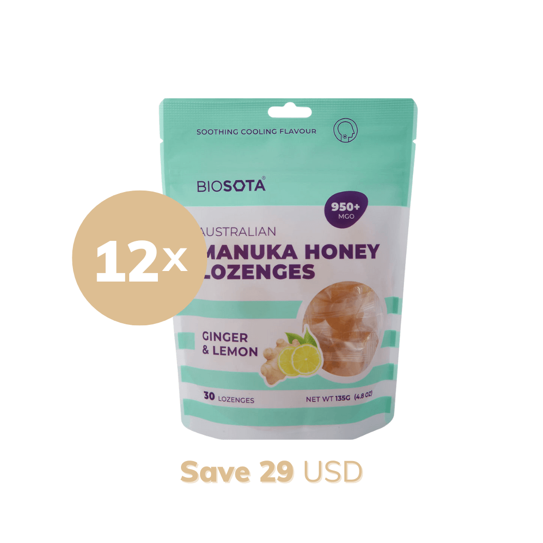 Save up to 15% - MGO 950+ Manuka Honey Lozenges — Ginger & Lemon