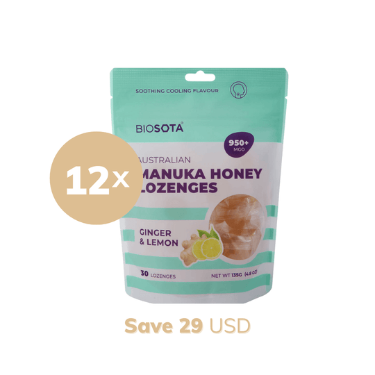 Save up to 15% - MGO 950+ Manuka Honey Lozenges — Ginger & Lemon