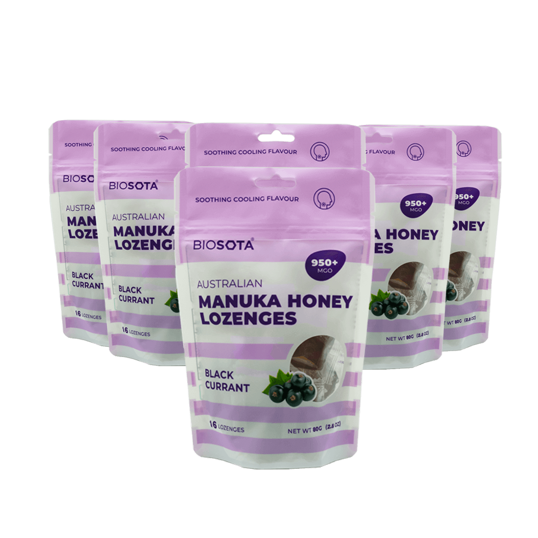 Manuka honey blackcurrant drops value pack of 6