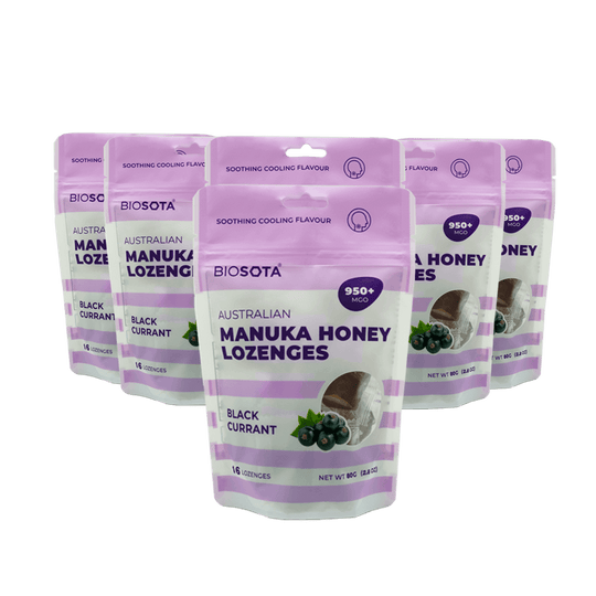 Manuka honey blackcurrant drops value pack of 6